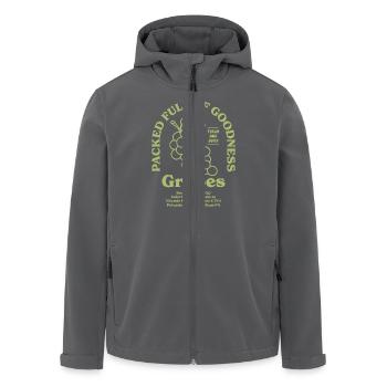 Raisins Vert Nutritif - Veste softshell homme en polyester recyclé Stanley/Stella - charbon - Devant - AI Model Male 185 light (185cm)