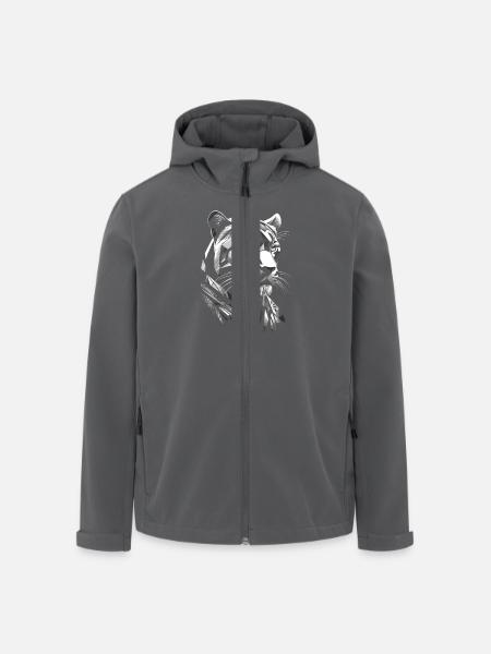 Modern - Panther - Men’s Recycled Softshell Jacket by Stanley/Stella - black