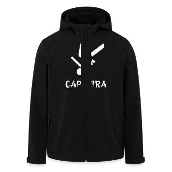 Capoeira - Recycelte Männer Softshell-Jacke von Stanley/Stella - Schwarz - Vorne - AI Model Male 185 light (185cm)