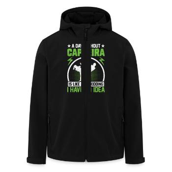 Ein Tag ohne Capoeira ist wie ein Scherz, den ich habe - Recycelte Männer Softshell-Jacke von Stanley/Stella - Schwarz - Vorne - AI Model Male 185 light (185cm)