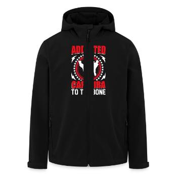 Addicted Capoeira to the Bone - Men’s Recycled Softshell Jacket by Stanley/Stella - black - Front - AI Model Male 185 light (185cm)