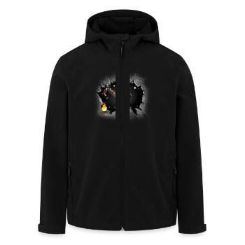 Chevaux Cheval Western Cheval Halloween Feu de camp - Veste softshell homme en polyester recyclé Stanley/Stella - noir - Devant - AI Model Male 185 light (185cm)