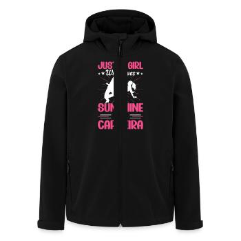 Juste une fille qui aime le soleil et la capoeira - Veste softshell homme en polyester recyclé Stanley/Stella - noir - Devant - AI Model Male 185 light (185cm)
