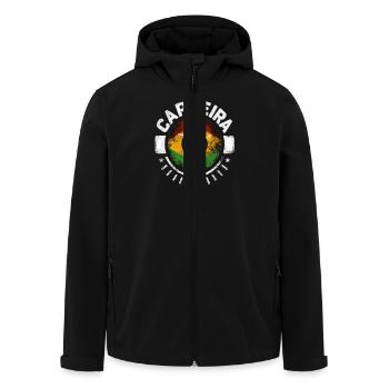 Capoeira - Recycelte Männer Softshell-Jacke von Stanley/Stella - Schwarz - Vorne - AI Model Male 185 light (185cm)