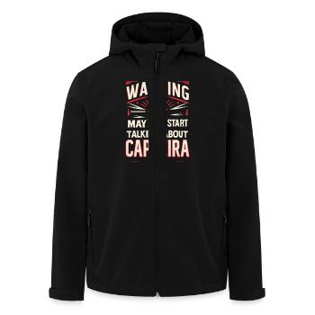 Avertissement peut commencer à parler de Capoeira - Veste softshell homme en polyester recyclé Stanley/Stella - noir - Devant - AI Model Male 185 light (185cm)