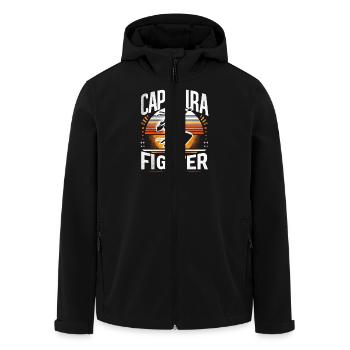 Capoeira-Kämpfer - Recycelte Männer Softshell-Jacke von Stanley/Stella - Schwarz - Vorne - AI Model Male 185 light (185cm)