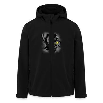 Halloween Katze Katzen Kätzchen - Recycelte Männer Softshell-Jacke von Stanley/Stella - Schwarz - Vorne - AI Model Male 185 light (185cm)