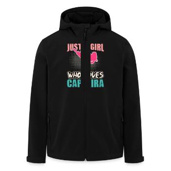 Juste une fille qui aime la capoeira - Veste softshell homme en polyester recyclé Stanley/Stella - noir - Devant - AI Model Male 185 light (185cm)