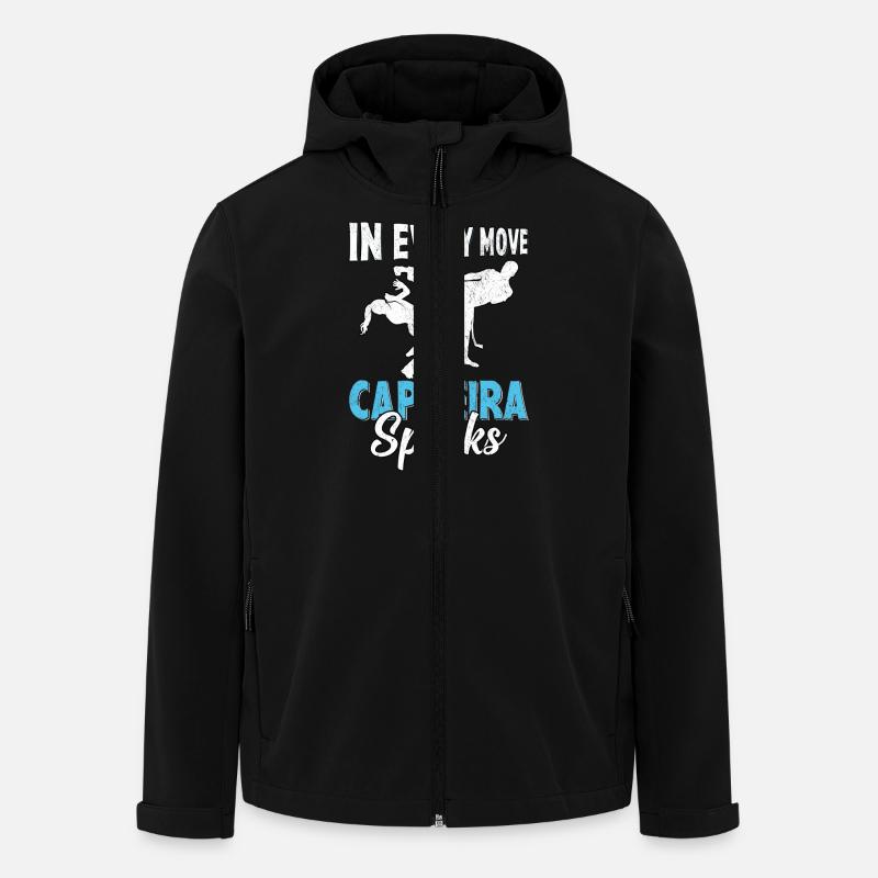 In every move capoeira speaks - Men’s Recycled Softshell Jacket by Stanley/Stella - black