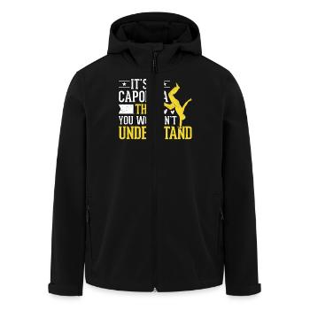 It's a capoeira thing you wouldn't understand - Men’s Recycled Softshell Jacket by Stanley/Stella - black - Front - AI Model Male 185 light (185cm)