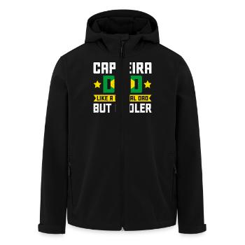 Capoeira Dad like a normal Dad but cooler - Men’s Recycled Softshell Jacket by Stanley/Stella - black - Front - AI Model Male 185 light (185cm)