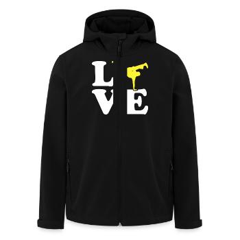 Capoeira Liebe - Recycelte Männer Softshell-Jacke von Stanley/Stella - Schwarz - Vorne - AI Model Male 185 light (185cm)