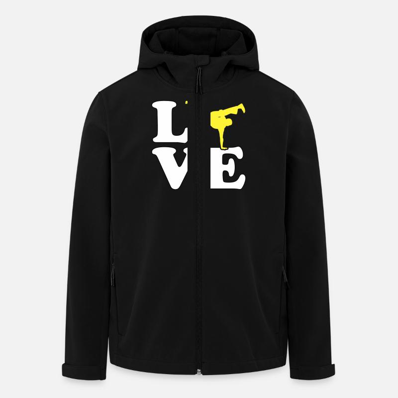 L’amour de la capoeira - Veste softshell homme en polyester recyclé Stanley/Stella - noir