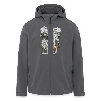 Einhorn Einhörner Fabelwesen Fabeltiere Kind - Recycelte Männer Softshell-Jacke von Stanley/Stella - Anthrazit - Vorne - AI Model Male 185 light (185cm)