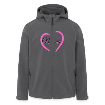 mama - Recycelte Männer Softshell-Jacke von Stanley/Stella - Anthrazit - Vorne - AI Model Male 185 light (185cm)