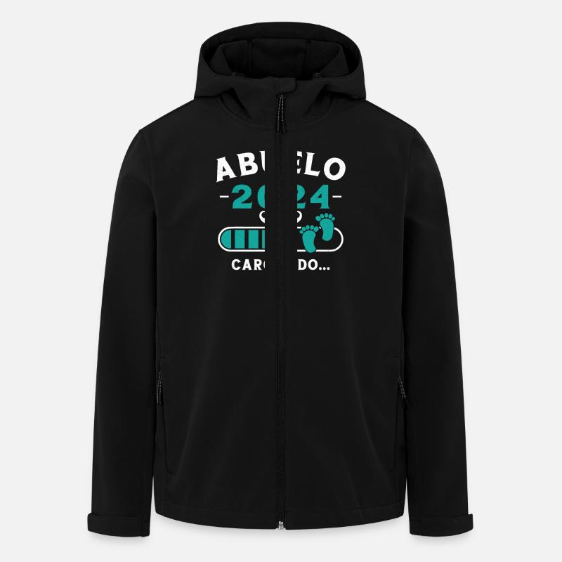 Opa 2024 Wird geladen - Recycelte Männer Softshell-Jacke von Stanley/Stella - Schwarz