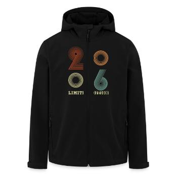 2006 Vintage Retro Cadeau D’anniversaire - Veste softshell homme en polyester recyclé Stanley/Stella - noir - Devant - AI Model Male 185 light (185cm)