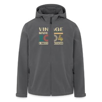 2004 Vintage Retro Geburtstagsgeschenk - Recycelte Männer Softshell-Jacke von Stanley/Stella - Anthrazit - Vorne - AI Model Male 185 light (185cm)