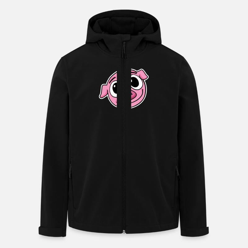 Pig Head - Men’s Recycled Softshell Jacket by Stanley/Stella - black