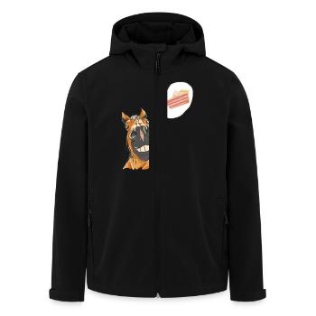 Pferd Pferde Pony Geburtstag Geburtstagstorte - Recycelte Männer Softshell-Jacke von Stanley/Stella - Schwarz - Vorne - AI Model Male 185 light (185cm)