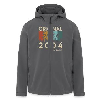 2004 Vintage Retro Geburtstagsgeschenk - Recycelte Männer Softshell-Jacke von Stanley/Stella - Anthrazit - Vorne - AI Model Male 185 light (185cm)
