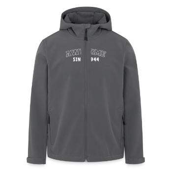 Beeindruckend seit 1944 - Recycelte Männer Softshell-Jacke von Stanley/Stella - Anthrazit - Vorne - AI Model Male 185 light (185cm)
