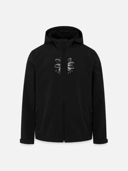 Glücksblume Happiness Flower - Men’s Recycled Softshell Jacket by Stanley/Stella - black