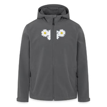 Schöne Gänseblümchenblüte Beautiful Daisy Flower - Recycelte Männer Softshell-Jacke von Stanley/Stella - Anthrazit - Vorne - AI Model Male 185 light (185cm)