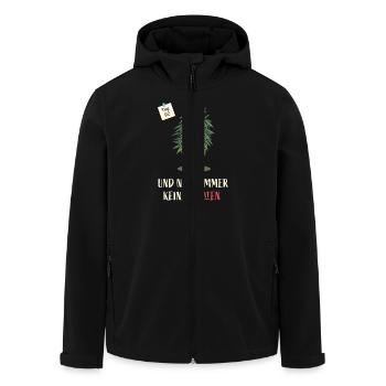 Cannabis - Veste softshell homme en polyester recyclé Stanley/Stella - noir - Devant - AI Model Male 185 light (185cm)