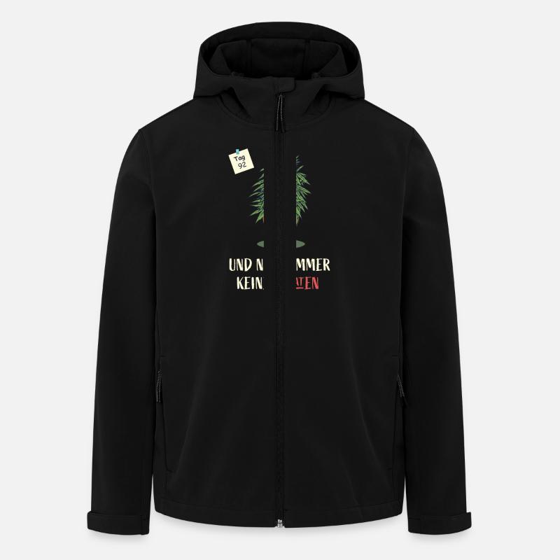Cannabis - Recycelte Männer Softshell-Jacke von Stanley/Stella - Schwarz