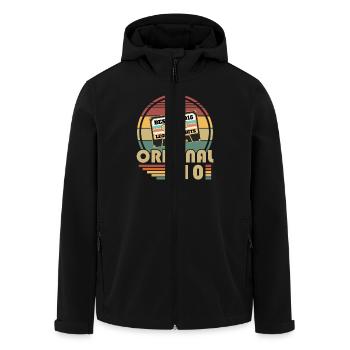 Original 2015 Vintage Cadeau Anniversaire Rétro - Veste softshell homme en polyester recyclé Stanley/Stella - noir - Devant - AI Model Male 185 light (185cm)