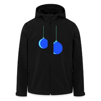Bauble - Men’s Recycled Softshell Jacket by Stanley/Stella - black - Front - AI Model Male 185 light (185cm)