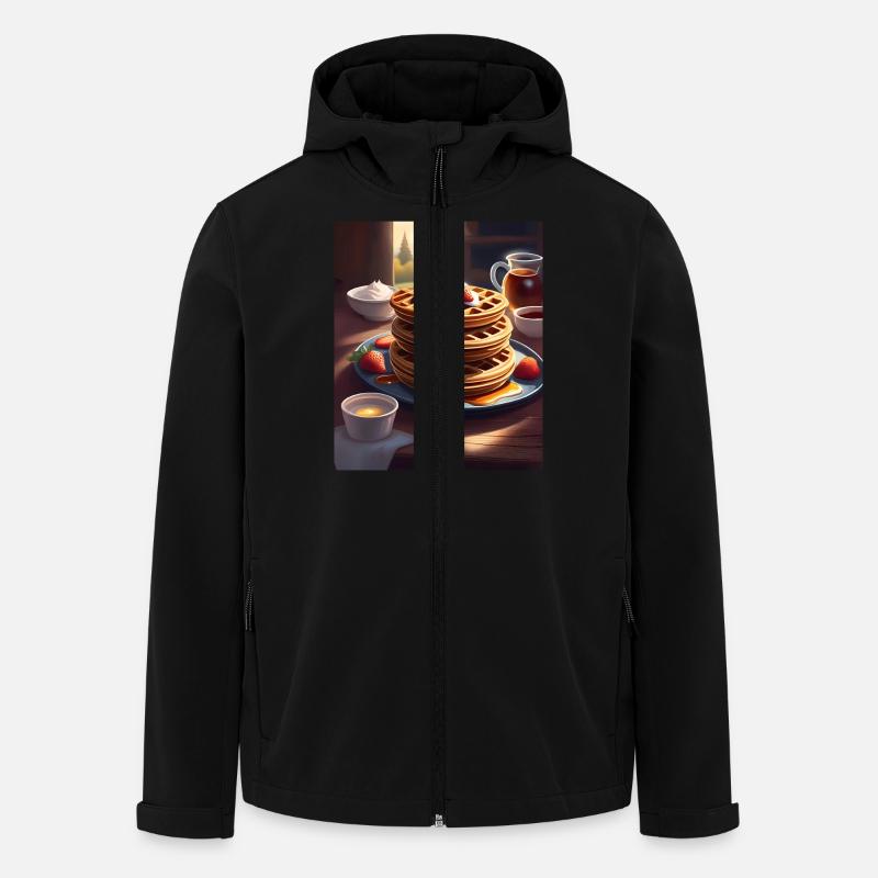 Breakfast pancakes - Men’s Recycled Softshell Jacket by Stanley/Stella - black