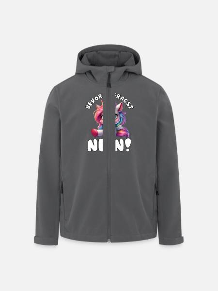 Lustiges Einhorn mit Spruch - Recycelte Männer Softshell-Jacke von Stanley/Stella - Schwarz