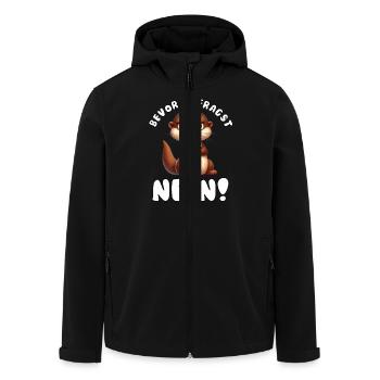 Lustiger Otter mit Spruch - Recycelte Männer Softshell-Jacke von Stanley/Stella - Schwarz - Vorne - AI Model Male 185 light (185cm)