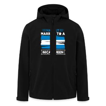 marié à une reine du design pour un - Veste softshell homme en polyester recyclé Stanley/Stella - noir - Devant - AI Model Male 185 light (185cm)