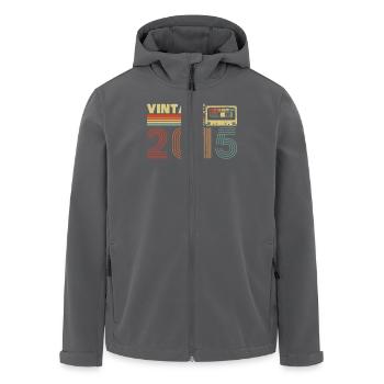 2015 Vintage Retro Geburtstagsgeschenk - Recycelte Männer Softshell-Jacke von Stanley/Stella - Anthrazit - Vorne - AI Model Male 185 light (185cm)