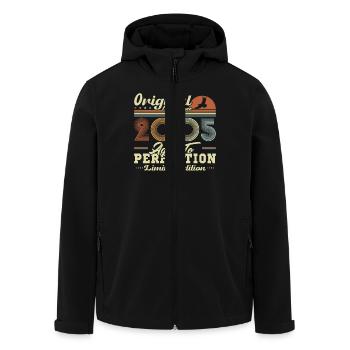 2005 Vintage Retro Cadeau D’anniversaire - Veste softshell homme en polyester recyclé Stanley/Stella - noir - Devant - AI Model Male 185 light (185cm)
