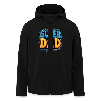 FÊTE DES PÈRES - Veste softshell homme en polyester recyclé Stanley/Stella - noir - Devant - AI Model Male 185 light (185cm)