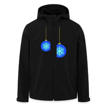 Boules de Noël - Veste softshell homme en polyester recyclé Stanley/Stella - noir - Devant - AI Model Male 185 light (185cm)