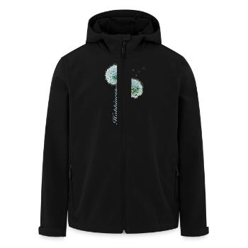 Löwenzahn Glück und Liebe Inspirierendes Design - Recycelte Männer Softshell-Jacke von Stanley/Stella - Schwarz - Vorne - AI Model Male 185 light (185cm)