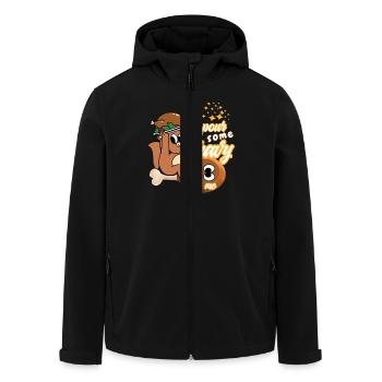 Fête de dessin animé de Turquie - Veste softshell homme en polyester recyclé Stanley/Stella - noir - Devant - AI Model Male 185 light (185cm)
