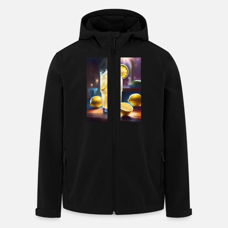 Jus de citron aigre - Veste softshell homme en polyester recyclé Stanley/Stella - noir