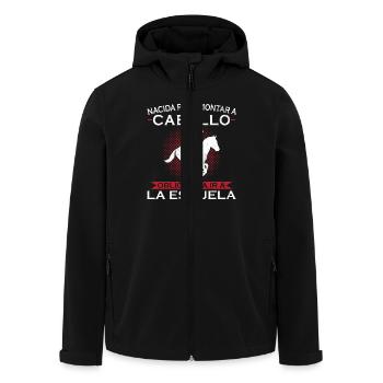 Né pour rouler, forcé d’aller à l’école - Veste softshell homme en polyester recyclé Stanley/Stella - noir - Devant - AI Model Male 185 light (185cm)