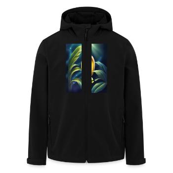 Cool looking banana design - Men’s Recycled Softshell Jacket by Stanley/Stella - black - Front - AI Model Male 185 light (185cm)