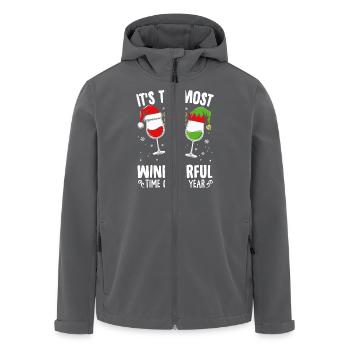 C’est la période la plus viticole de l’année Santa C - Veste softshell homme en polyester recyclé Stanley/Stella - charbon - Devant - AI Model Male 185 light (185cm)
