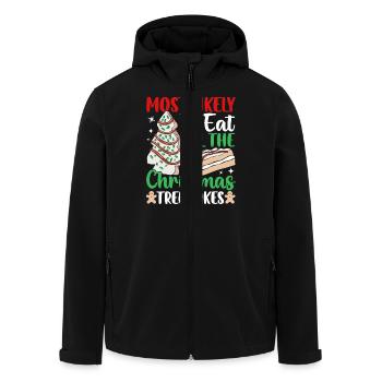 Most Likely To Eat All The Christmas Tree Cakes Co - Recycelte Männer Softshell-Jacke von Stanley/Stella - Schwarz - Vorne - AI Model Male 185 light (185cm)