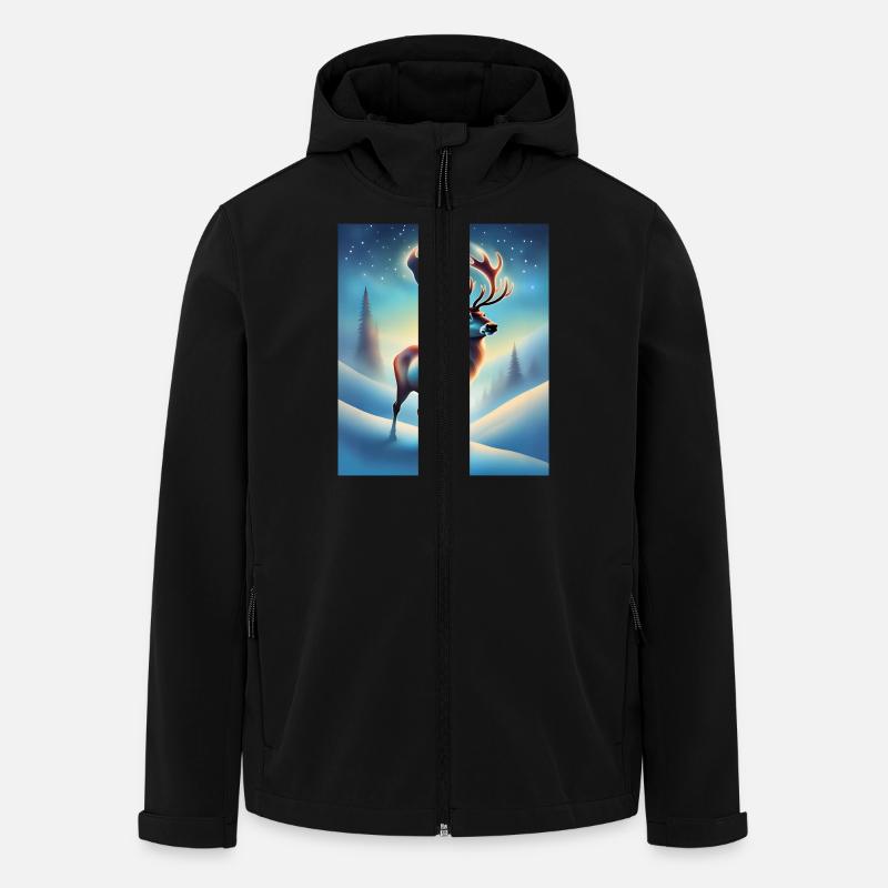 Magical winter night - Men’s Recycled Softshell Jacket by Stanley/Stella - black