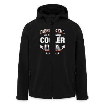 Opi DIESER KERL IST EIN RICHTIG COOLER OPA Lustig - Recycelte Männer Softshell-Jacke von Stanley/Stella - Schwarz - Vorne - AI Model Male 185 light (185cm)