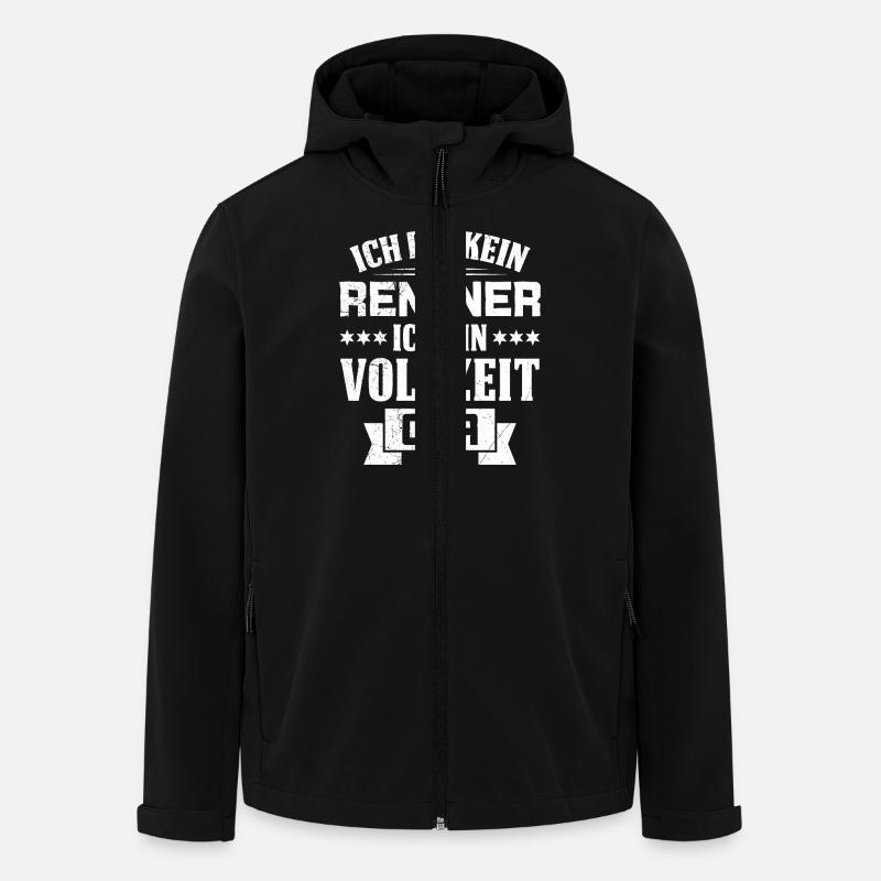 Ruhestand BIN KEIN RENTNER BIN VOLLZEIT OPA Lustig - Recycelte Männer Softshell-Jacke von Stanley/Stella - Schwarz